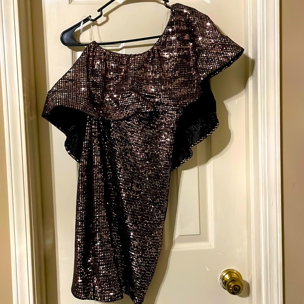 Rose Gold Sequin Dress